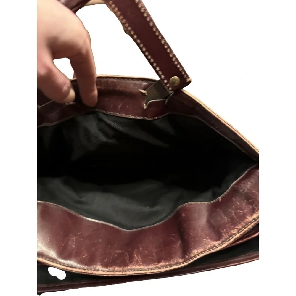 Simon of California vintage leather briefcase